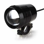 Led projector, 2400 LM ( lumens ) 10 W, with magnifying glass and strobe, waterproof, black color